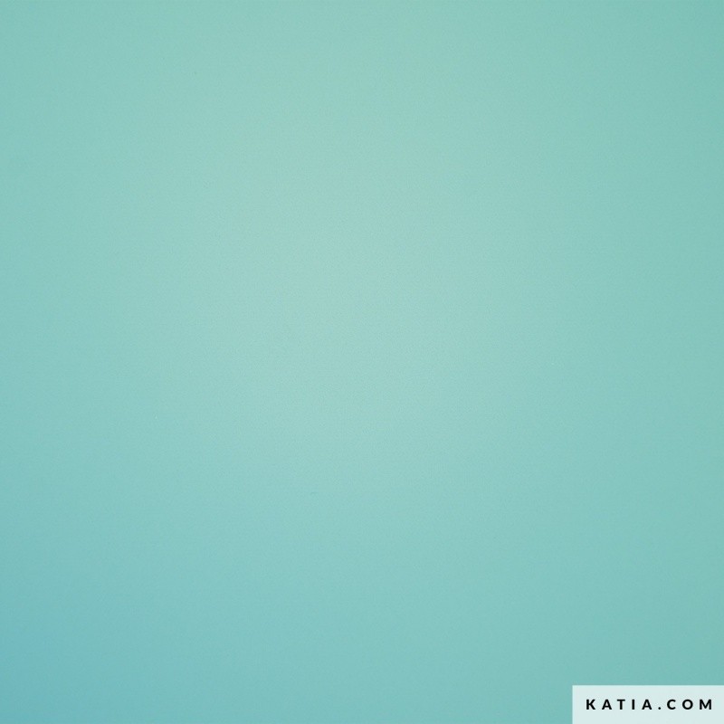 Coupon 3m Tissu Katia Vinyl Mat Vert D'eau