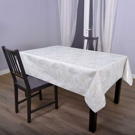 Coupon 3m Toile Cirée Studio Luonto Ecru 