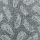 Coupon 3m Tissu Toile de Jute Imprimé Plume Blanc 