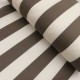 Coupon 3m Tissu Toile Transat Playa Rayure Blanc et Taupe 