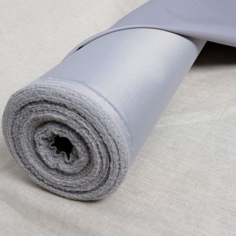 Coupon 3m Tissu Toile Outdoor Enduction PVC Ardoise