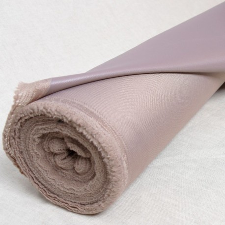 Coupon 3m Tissu Toile Outdoor Enduction PVC Taupe 