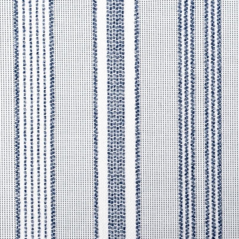 Coupon 3m Toile Outdoor Plage Rayée Marine Grande Laize