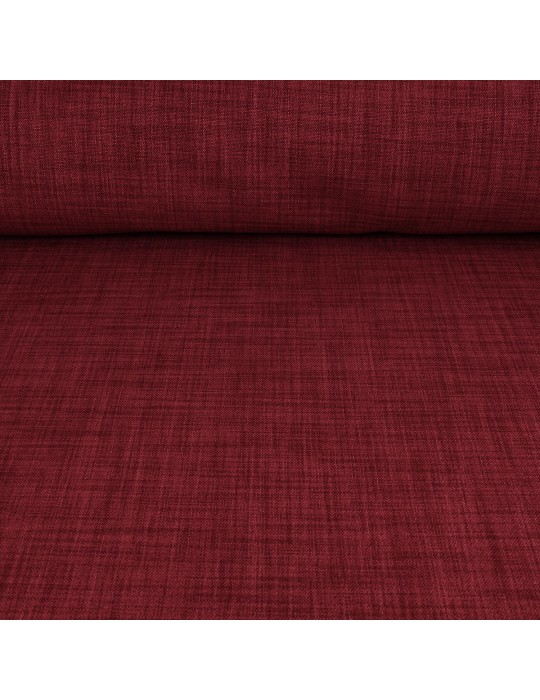Tissu obscurcissant uni polyester 150 cm rouge