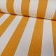 Coupon 3m Tissu Toile Outdoor Deperlante Rayure Jaune 