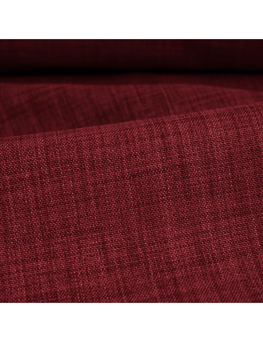 Tissu obscurcissant uni polyester 150 cm rouge