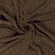 Coupon 3m Tissu Tricot Pied De Poule Doré