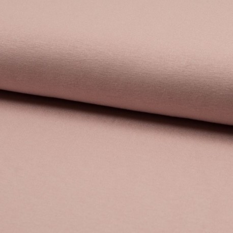 Coupon 3m Tissu Toile Tricot Viscose Unie Nude