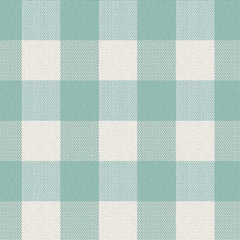 Coupon 3m Tissu Cuadro Carreaux Aqua 