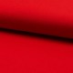 Coupon 3m Tissu Toile Tricot Viscose Unie Rouge 