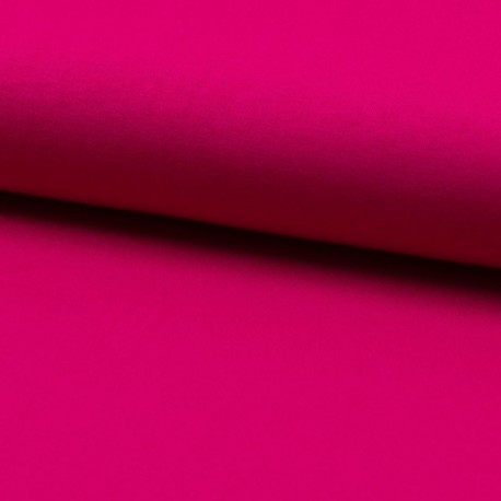 Coupon 3m Tissu Toile Tricot Viscose Unie Fuchsia