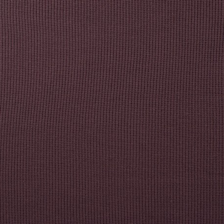 Coupon 3m Tissu Maille Tricot Coton Miami Mauve 