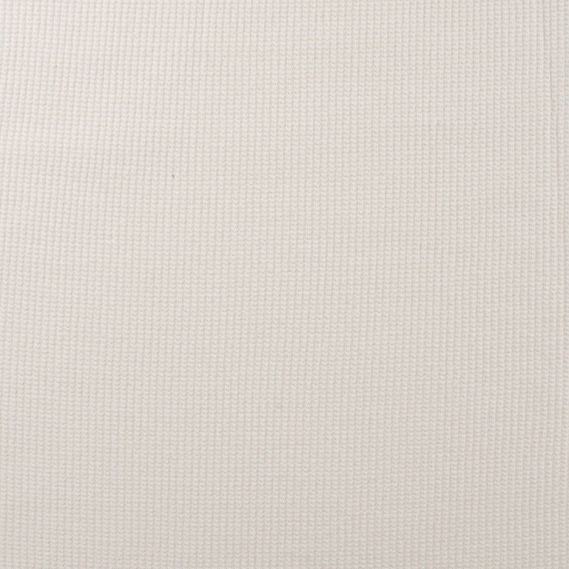 Coupon 3m Tissu Maille Tricot Coton Miami Blanc Cassé