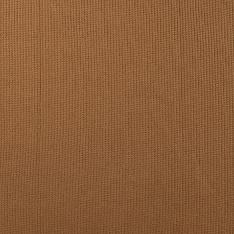 Coupon 3m Tissu Maille Tricot Coton Miami Caramel 
