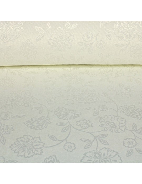 Tissu ameublement Jacquard grande largeur blanc