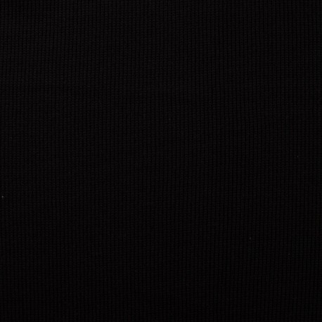Coupon 3m Tissu Maille Tricot Coton Miami Miami Noir 