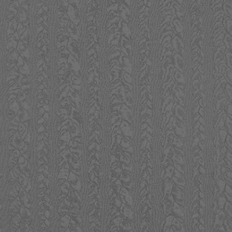 Coupon 3m Tissu Tricot Jacquard Gris