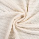 Coupon 3m Tissu Matilda Maille Torsadée Ecru 