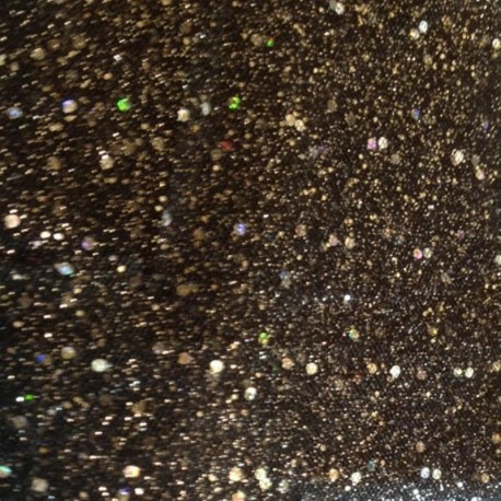 Coupon 3m Tulle Paillettes Noir Argent