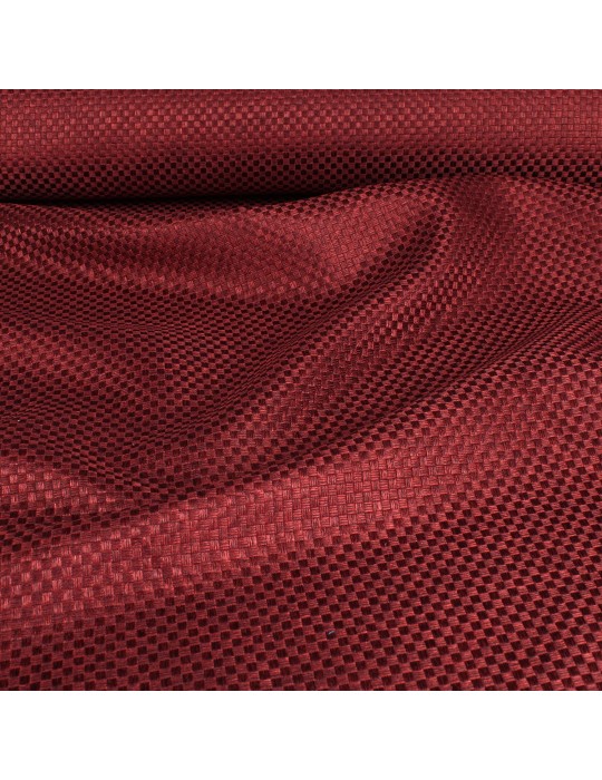 Tissu d'ameublement 100 % polyester  rouge