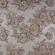 Coupon 3m Tissu Fleurs Brodées sur Tulle Taupe 