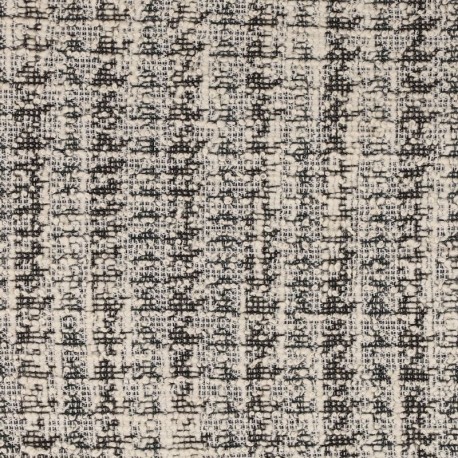 Coupon 3m Tissu Gabrielle Rayures Noir 