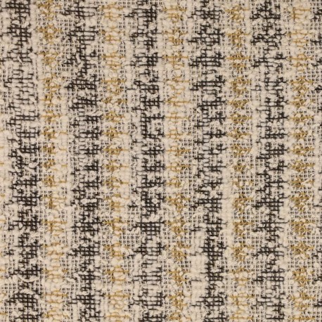 Coupon 3m Tissu Gabrielle Rayures Vanille 