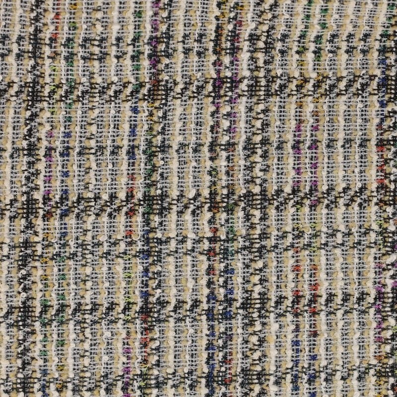 Coupon 3m Tissu Gabriellel Carreaux Noir 