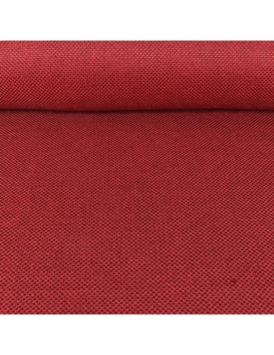 Tissu toile unie d'ameublement rouge