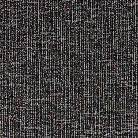 Coupon 3m Tissu Gabrielle Ligne Noir 