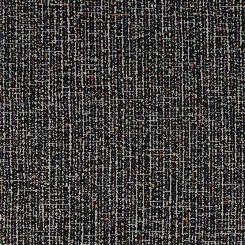 Coupon 3m Tissu Gabrielle Ligne Noir 