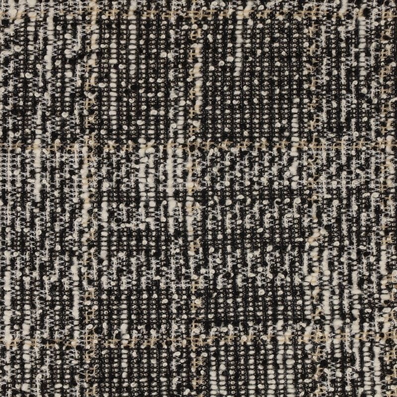 Coupon 3m Tissu Gabrielle Quadrillage Noir 