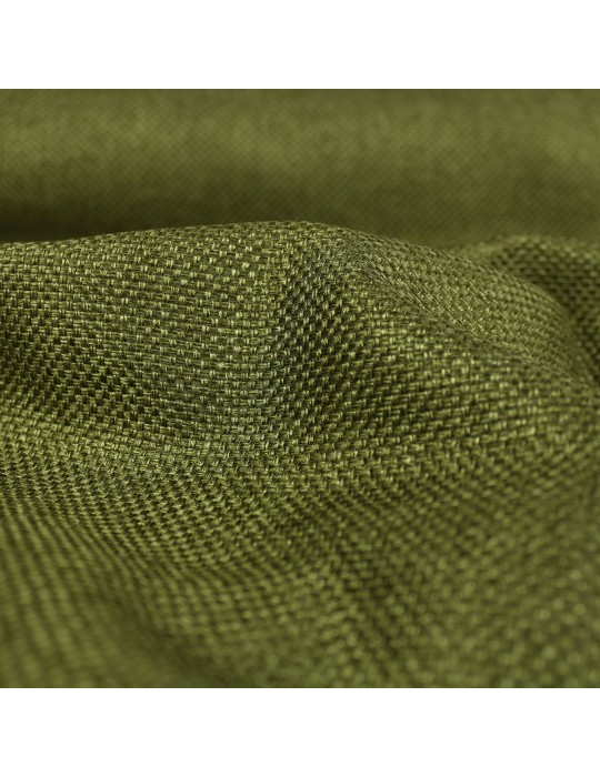 Tissu toile unie d'ameublement vert