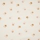 Coupon 3m Tissu Velours Imprimé Lapin Fond Ecru 