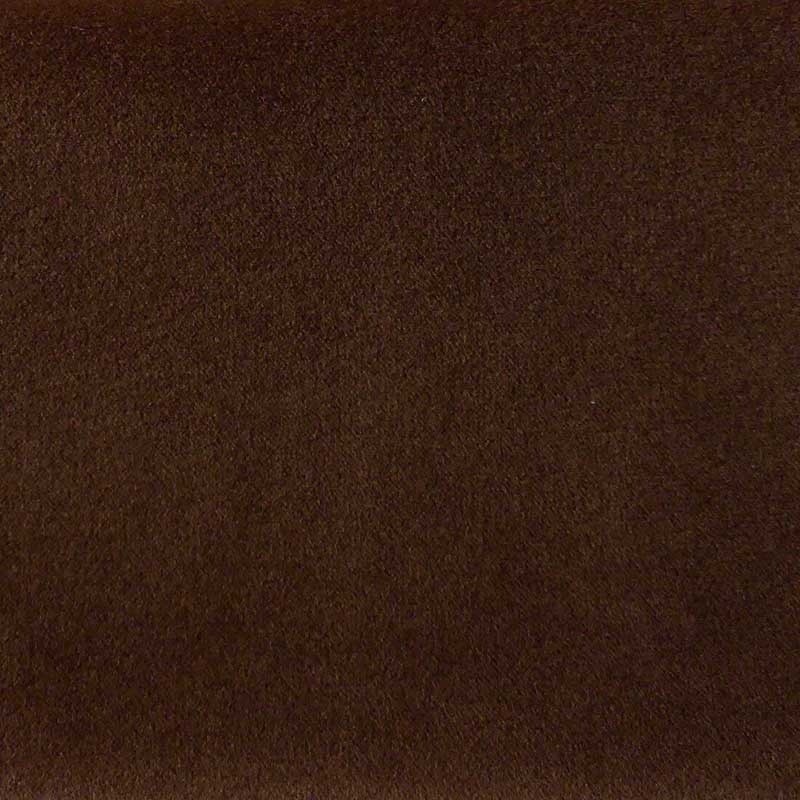 Coupon 3m Tissu Velours Uni Meg Brun 