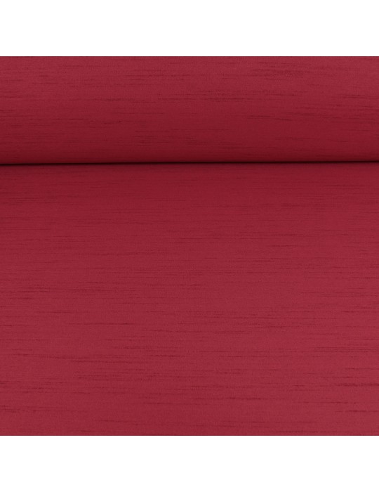 Tissu ameublement occultant 100 % polyester rouge