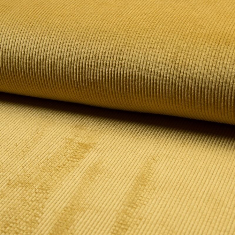 Coupon 3m Tissu Velours Côtelé Ocre