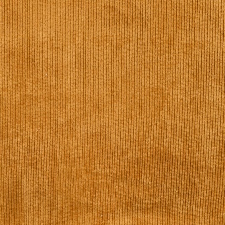 Coupon 3m Tissu Velours Côtelé Camel