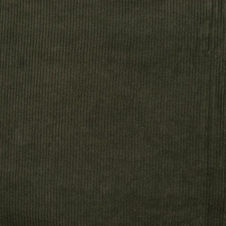 Coupon 3m Tissu Jersey Velours Florida Vert Army 