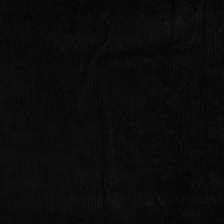 Coupon 3m Tissu Jersey Velours Florida Noir
