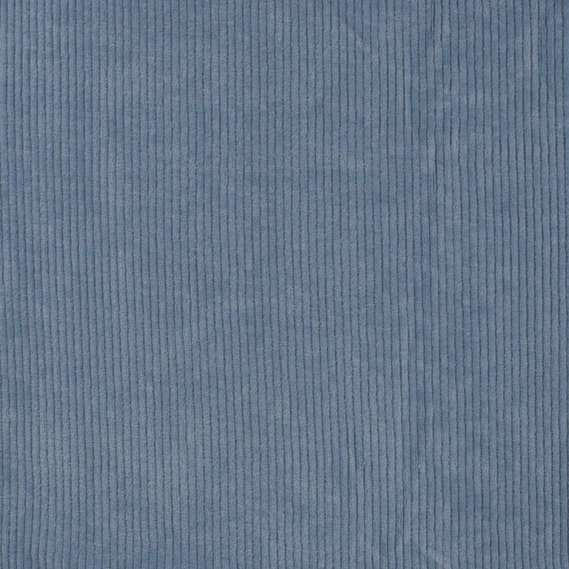 Coupon 3m Tissu Jersey Velours Florida Bleu 