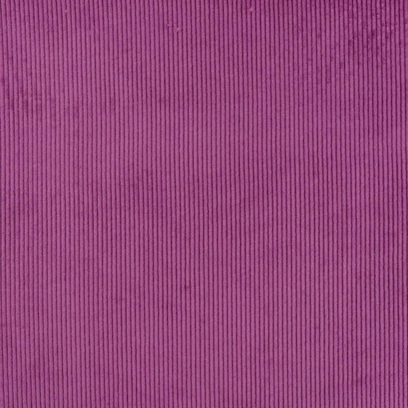 Coupon 3m Tissu Velours Cotele Cyclamen