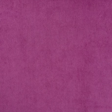 Coupon 3m Tissu Veloutine Uni Cyclamen 