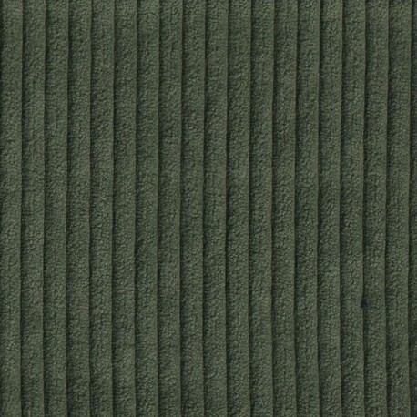 Coupon 3m Tissu Velours Côtelé Huggy Kaki 