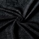 Coupon 3m Tissu Velours Chenillé Faro Uni Noir 