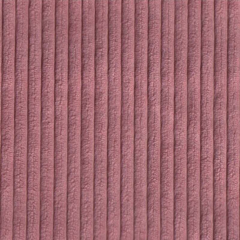 Coupon 3m Tissu Velours Côtelé Huggy Bois de Rose