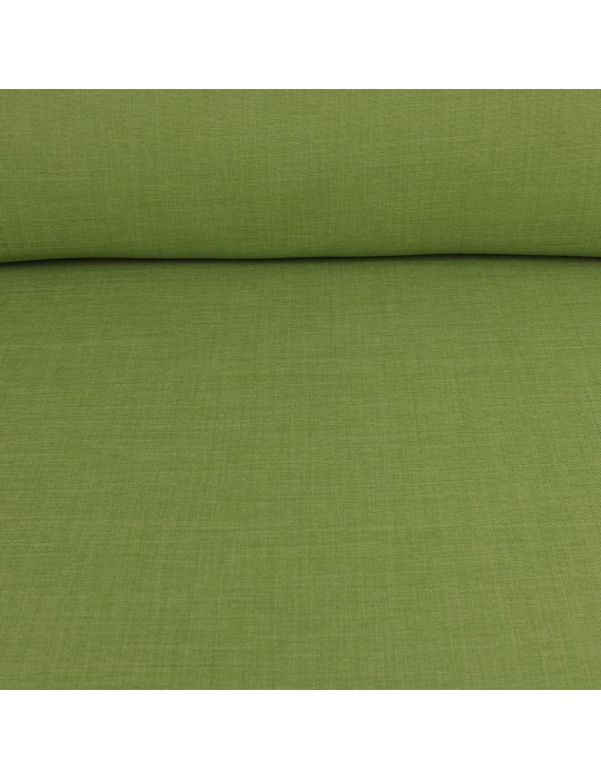 Tissu ameublement occultant 100 % polyester vert