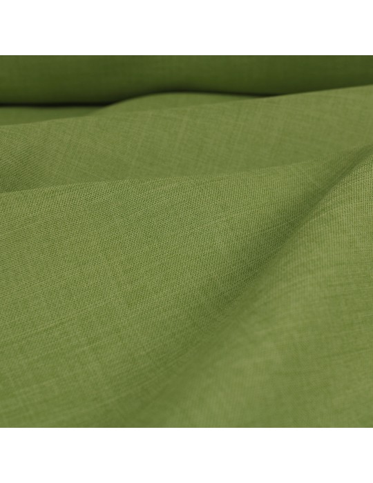 Tissu ameublement occultant 100 % polyester vert