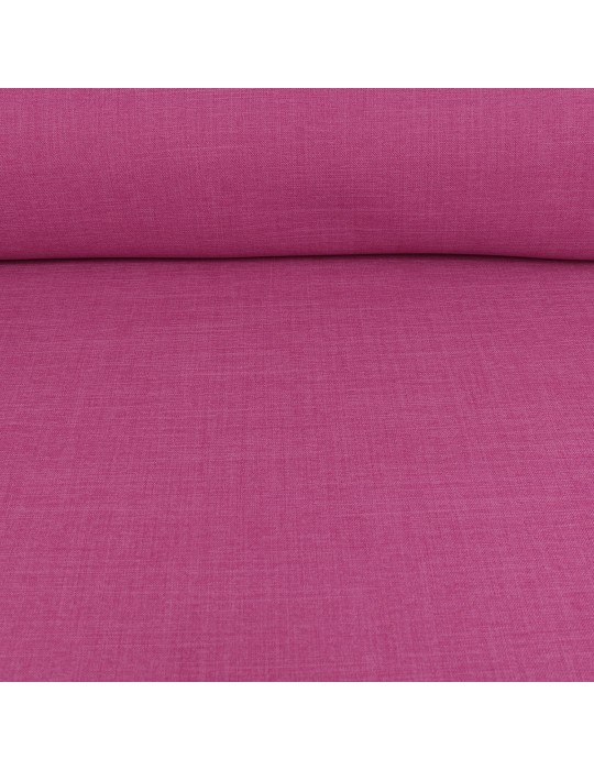 Tissu ameublement occultant 100 % polyester rose