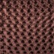 Coupon 3m Tissu en Panne de Velours Relief Marron 